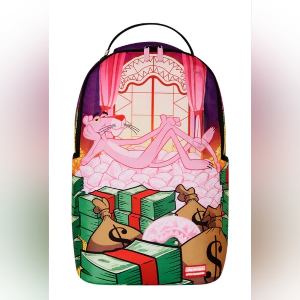 Sprayground PINK PANTHER FORTRESS OF MONEY-TUDE BACKPACK